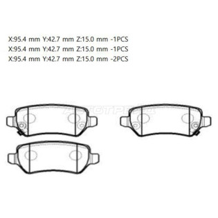 Колодки тормозные зад LADA X-RAY/OPEL ASTRA G 98-05/H 05-/CORSA C 03-06/ZAFIRA A/B 99- CTR