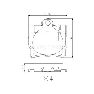 Колодки тормозные зад MERCEDES CL-CLASS C215 99-06/S-CLASS W220 98-05 SAT