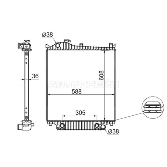Радиатор FORD EXPLORER 07- SAT