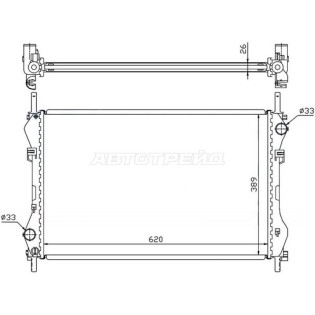 Радиатор Ford Transit 00-06 SAT