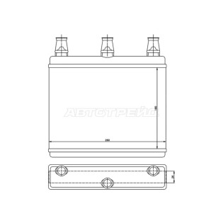 Радиатор отопителя салона  BMW 7 E65/E66/E67/E68 01- SAT