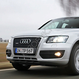 Бампер передний в цвет кузова Audi Q5 (2011-2017) под омыватели и парктроники Бампер передний в цвет кузова Audi Q5 (2011-2017) под омыватели и парктроники