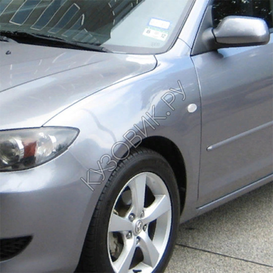 Крыло переднее левое с отверстием в цвет кузова Mazda 3 BK (2003-2009) седан