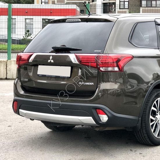Бампер задний в цвет кузова Mitsubishi Outlander 3 (2015-2018) рестайлинг 2 Бампер задний в цвет кузова Mitsubishi Outlander 3 (2015-2018) рестайлинг 2